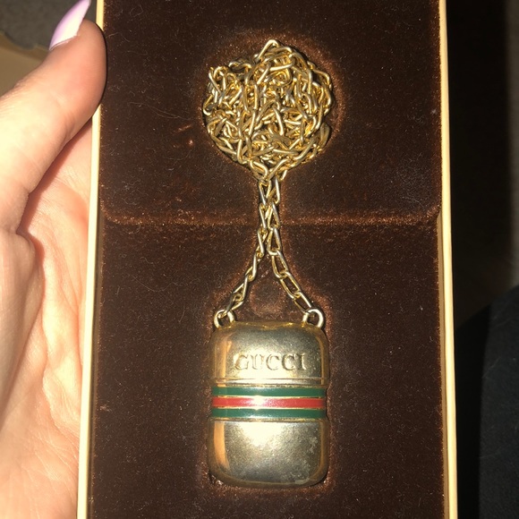 Gucci Jewelry - Vintage Gucci Pill Box Necklace
